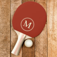 Monogram enfärgad bränd sienna färg