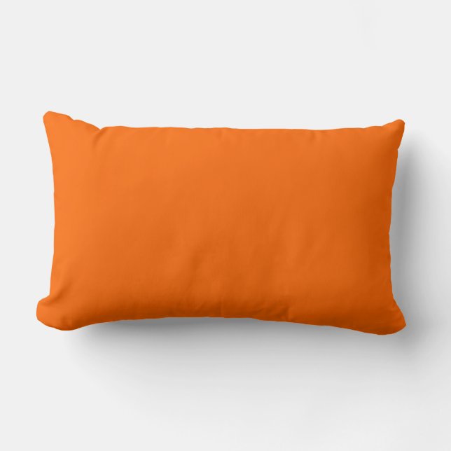 MONOGRAM enfärgat orange anpassad Lumbarkudde (Framsida)