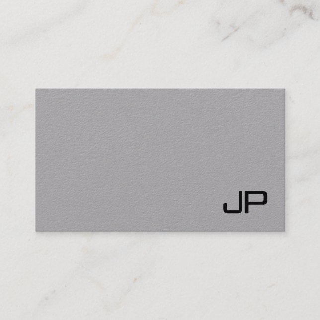 Monogram enkel mall modern elegant visitkort (Framsida)