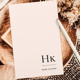 Monogram enkel  monogrammad Personlig Brevpapper