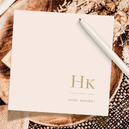 Monogram , enkel notecard för kvinnlig Social Anteckningskort