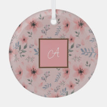 Monogram enkel Rosa i kallt tillstånd Bloom Boho