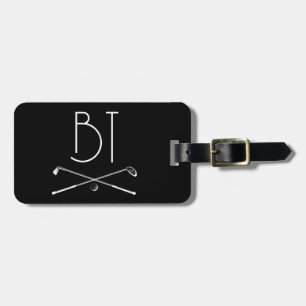 Monogram enkel Vintage Retro Stil Personlig Bagagebricka