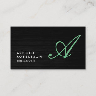 Monogram enkelt anpassat enkelt Affärskort Visitkort