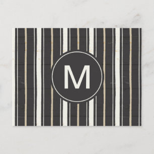 Monogram Enkla tecken Steg 2 Vykort