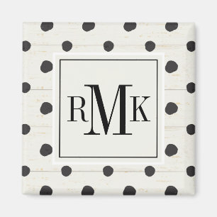 Monogram Enkla tecken Steg 3 Magnet