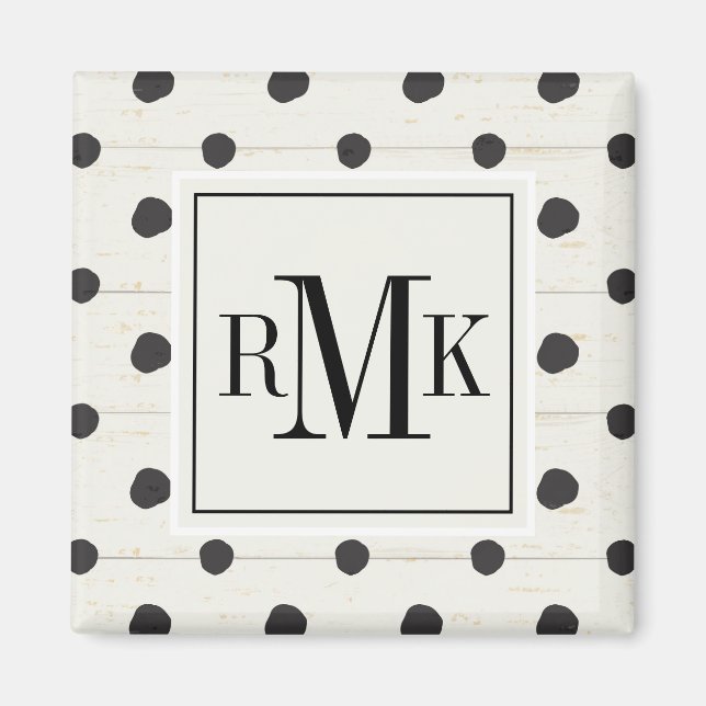 Monogram | Enkla tecken Steg 3 Magnet (Framsidan)