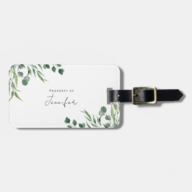 Monogram Eucalyptus Botanicals Bagagebricka (Horisontell Framsida)