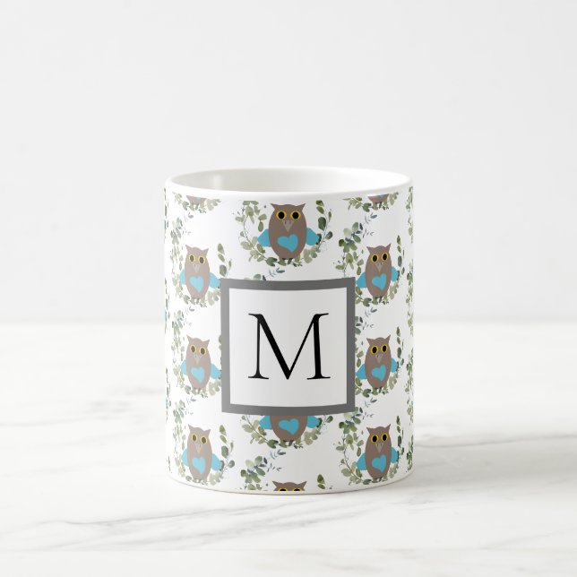 Monogram Eucalyptus Greenery Uggla Kaffemugg (Center)
