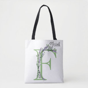 Monogram F Lavender Eucalyptus Tygkasse