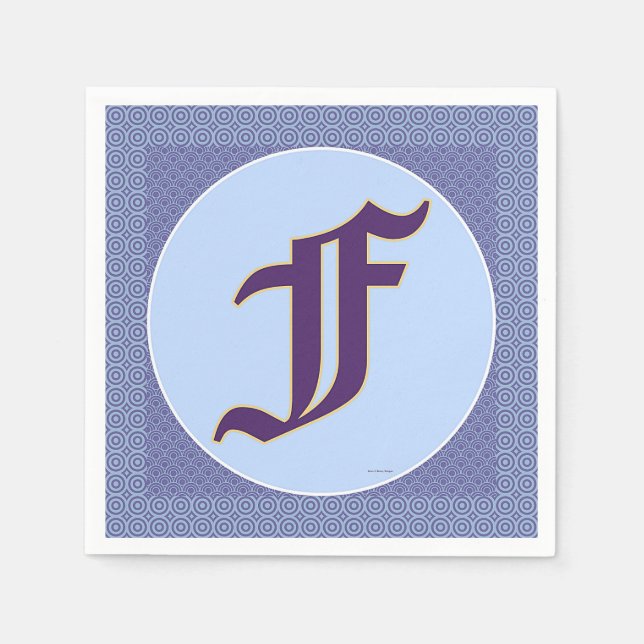 MONOGRAM F PAPPERSSERVETT (Framsidan)