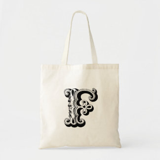Monogram "F" Tote Bag Tygkasse