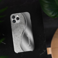 Monogram Falska Diamant Silver Bling