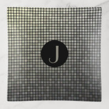 Monogram Falska Små Grunge Metallrutor