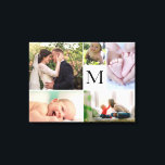 Monogram familjefärg Fotokollagegalleri Canvastryck<br><div class="desc">Jag stirrade på en tom vägg hemma och drömde om att göra en gallerivägg. Tanken på att behöva skaffa inramningar i olika storlekar för bilderna har hela tiden stoppat mig från att komma vidare med det. Har du samma problem? Så som ett alternativ för oss har jag skapat denna canvasmall...</div>