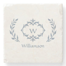 Monogram Family Namn Laurel Wandedeusty Blue