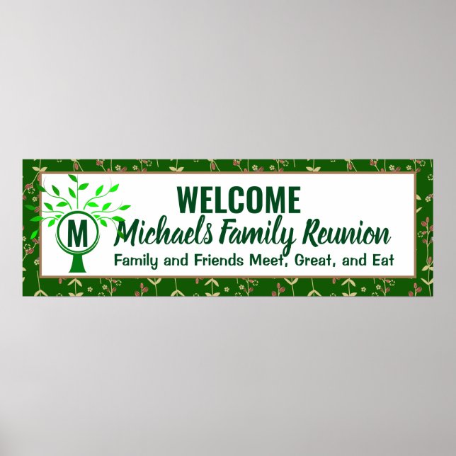 Monogram Family Reunion-banderoll Poster (Framsidan)