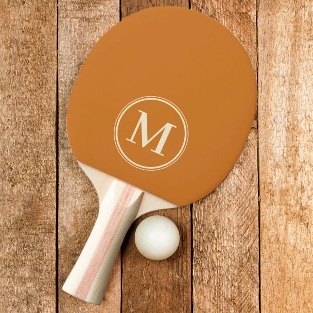 Monogram Färgad Bränd Honung Nyans Pingisracket (Skapare uppladdad)