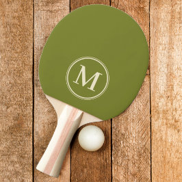 Monogram Färgad Solid Pilträgrön Pingisracket
