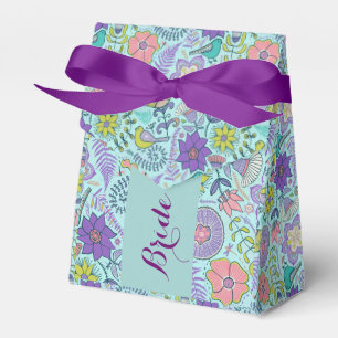 Monogram Färgämnen i Retro-blommor och fåglar 2 Presentaskar