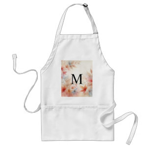 Monogram Färgfyllda Höst löv vattenfärgspastor Förkläde