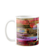 Monogram Färgglad Abstrakt Mugg