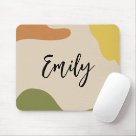 Monogram, färgstark abstrakt Minimalistisk Rosa Musmatta