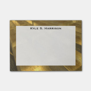 Monogram Feng Shui Guld Bullion Wealth Post-it Block