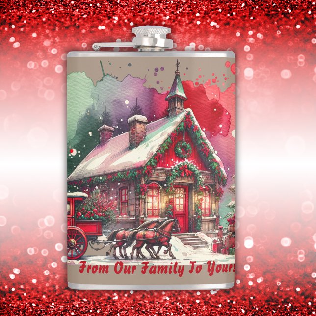 Monogram Festive Vintage jul på brunt | Fickplunta (Skapare uppladdad)