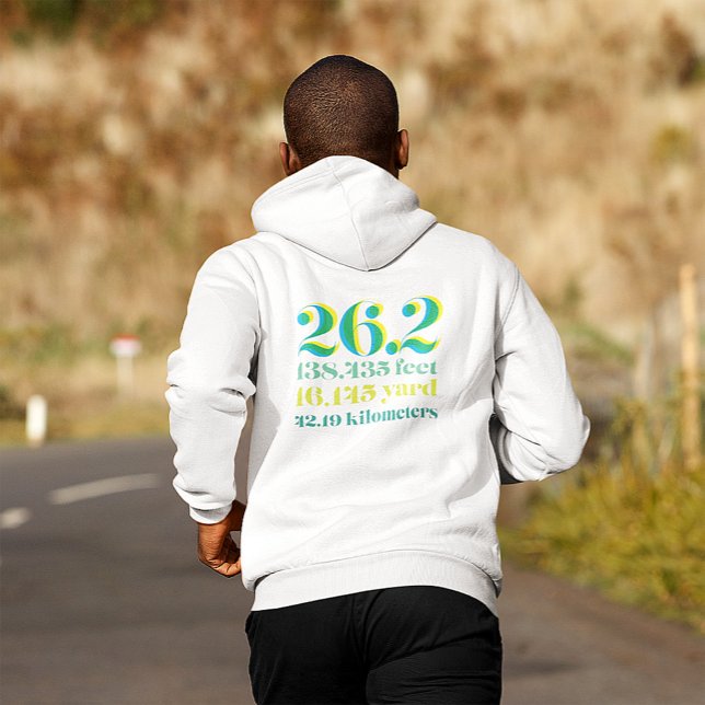 Monogram fet 26.2 Marathon Running Avstånd Hoodie (Skapare uppladdad)