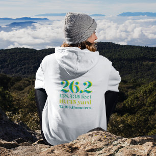 Monogram fet 26.2 Marathon Running Avstånd T Shirt