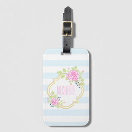 Monogram Finare Luggage Tag w/ Affärskort-kortplat Bagagebricka