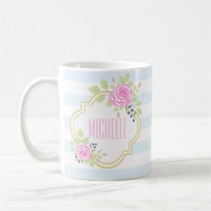 Monogram Finare Rosa ros Blueberry Classic Mugg