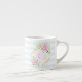 Monogram Finare Rosa ros Blueberry Espresso Mugg Espressomugg