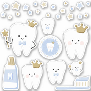 Monogram First Tooth Stickers Klistermärken