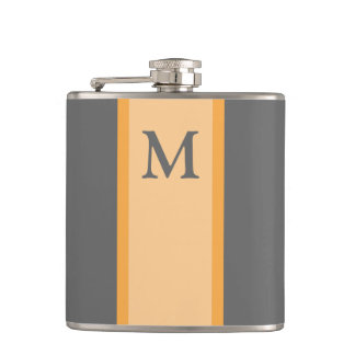 Monogram Flask Groomsman Gift Fickplunta