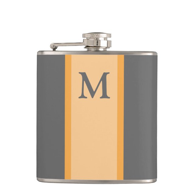 Monogram Flask Groomsman Gift Fickplunta (Framsidan)