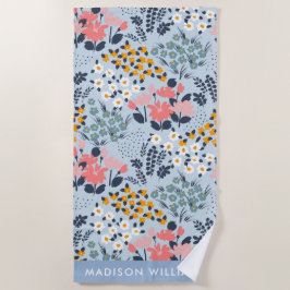 Monogram Flowers Elegant Snyggt