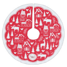 Monogram Folk Art Helgdag Julgran Skirt