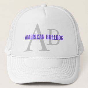 Monogram för amerikanbulldoggavel keps
