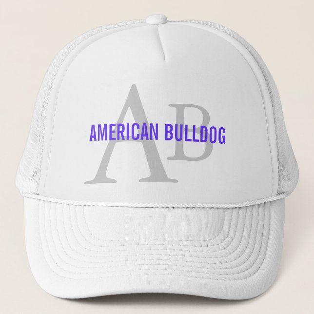 Monogram för amerikanbulldoggavel keps (Framsida)