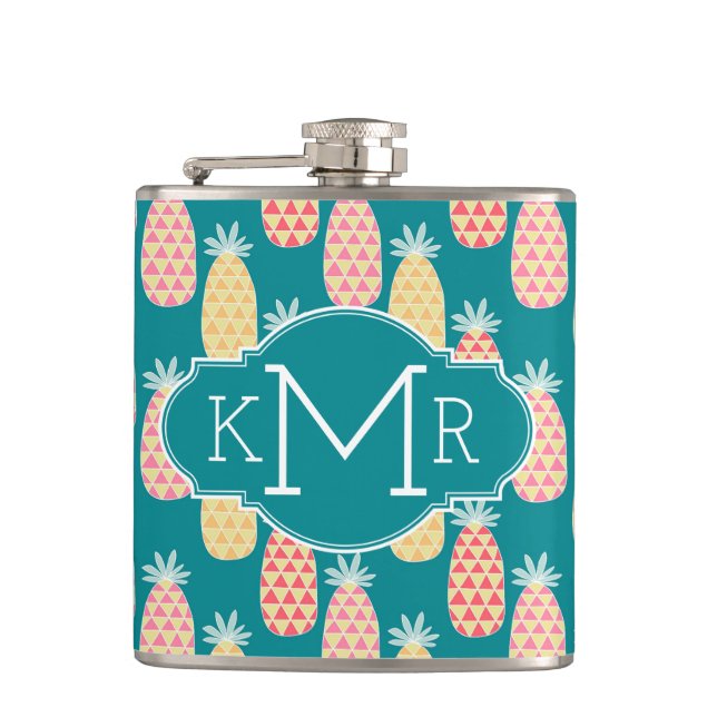Monogram för ananasklottermönster | fickplunta (Framsidan)