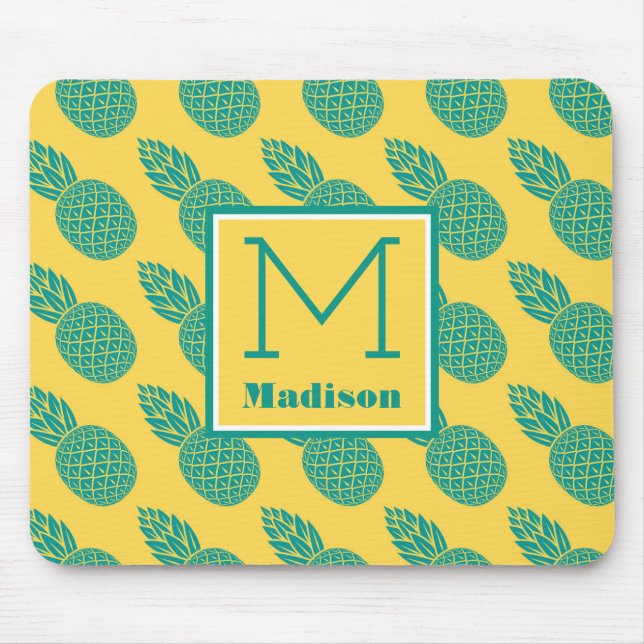 Monogram för ananasmönster | musmatta (Framsidan)