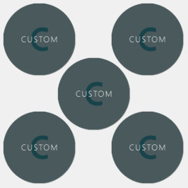 Monogram för Anpassadet snyggt Klistermärke