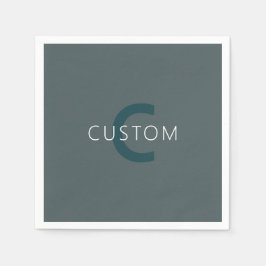 Monogram för Anpassadet snyggt Pappersservett