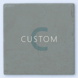 Monogram för Anpassadet snyggt Stenunderlägg