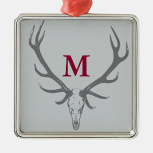 Monogram för anpassningsbar för julhelgdagälg julgransprydnad metall