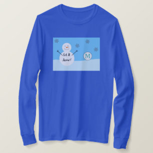 Monogram för Anpassningsbarna för softflammande vi T Shirt