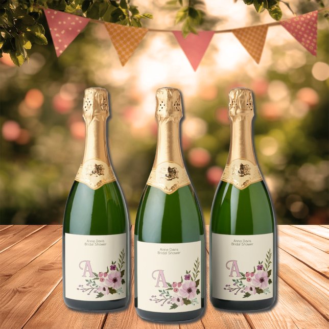 Monogram för antik Blommigt Anpassningsbar Initial (Skapare uppladdad)