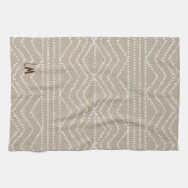 Monogram för att lägga till Initialer i linjetyp Kökshandduk